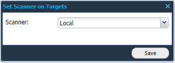 Set Scanner on targets