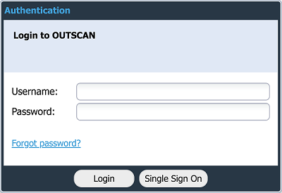 Login OUTSCAN