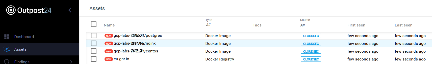 Docker Discovery scan