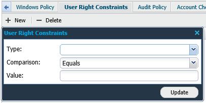 User Right Constraints 