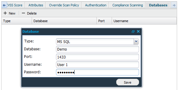 Databases Setting