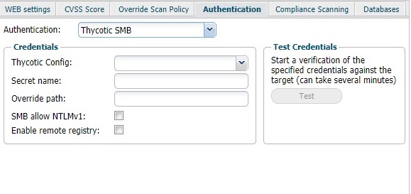Thycotic SMB Authentication