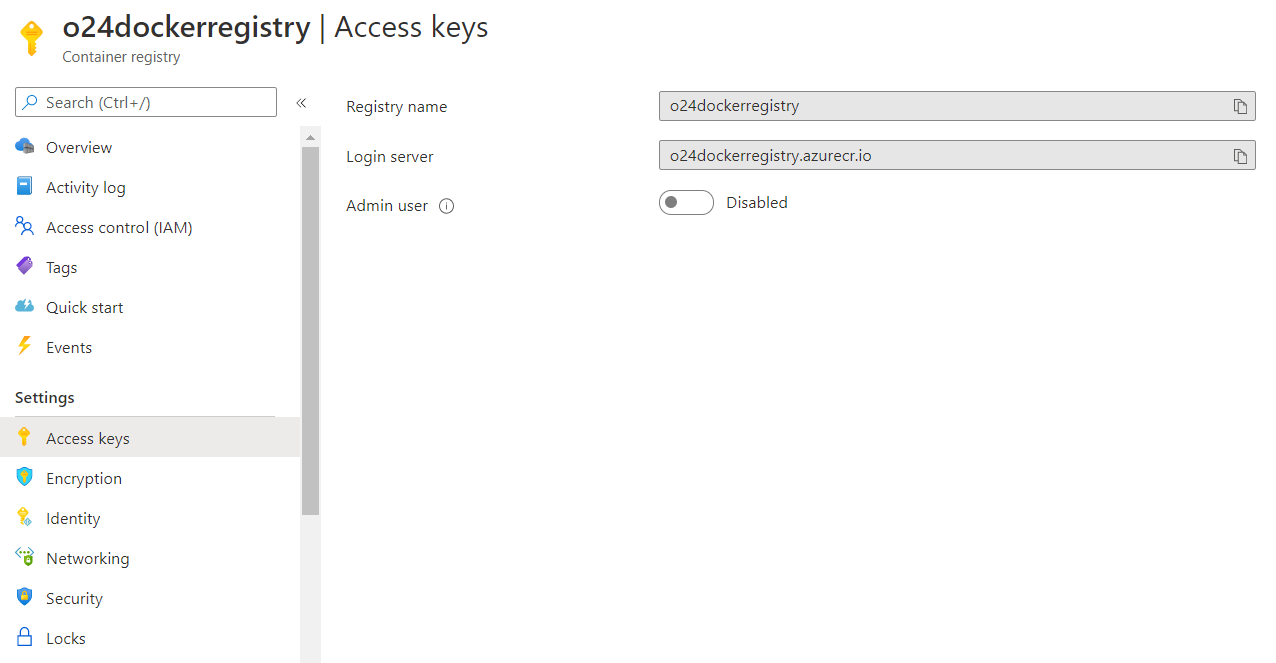 Access Keys