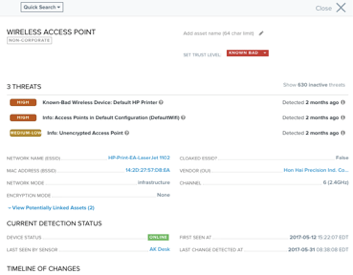 Wireless Access Point Asset Records