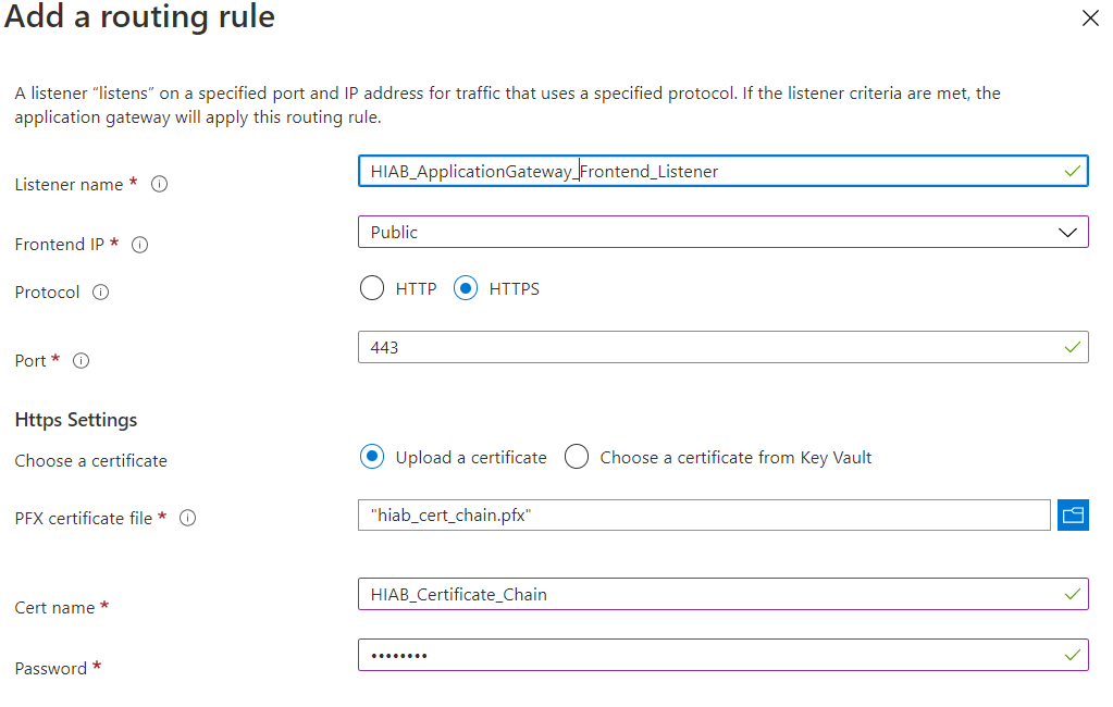 Adding a routing rule