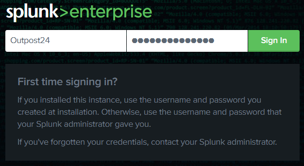 Splunk Sign In