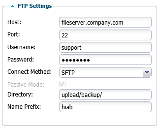 FTP Settings