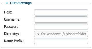 CIFS Settings