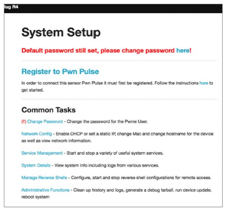 System Setup