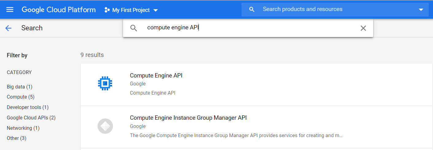 Compute Engine API