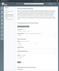 Access Point Policies 