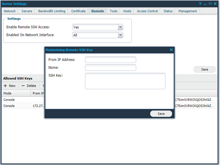 Maintaining Remote SSH Key