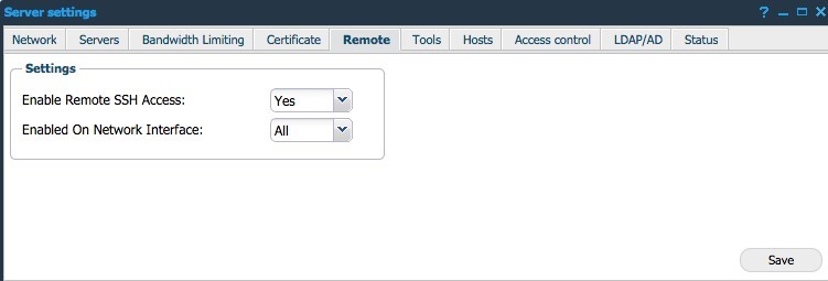 Remote SSH Access