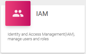 Identity Access Management card
