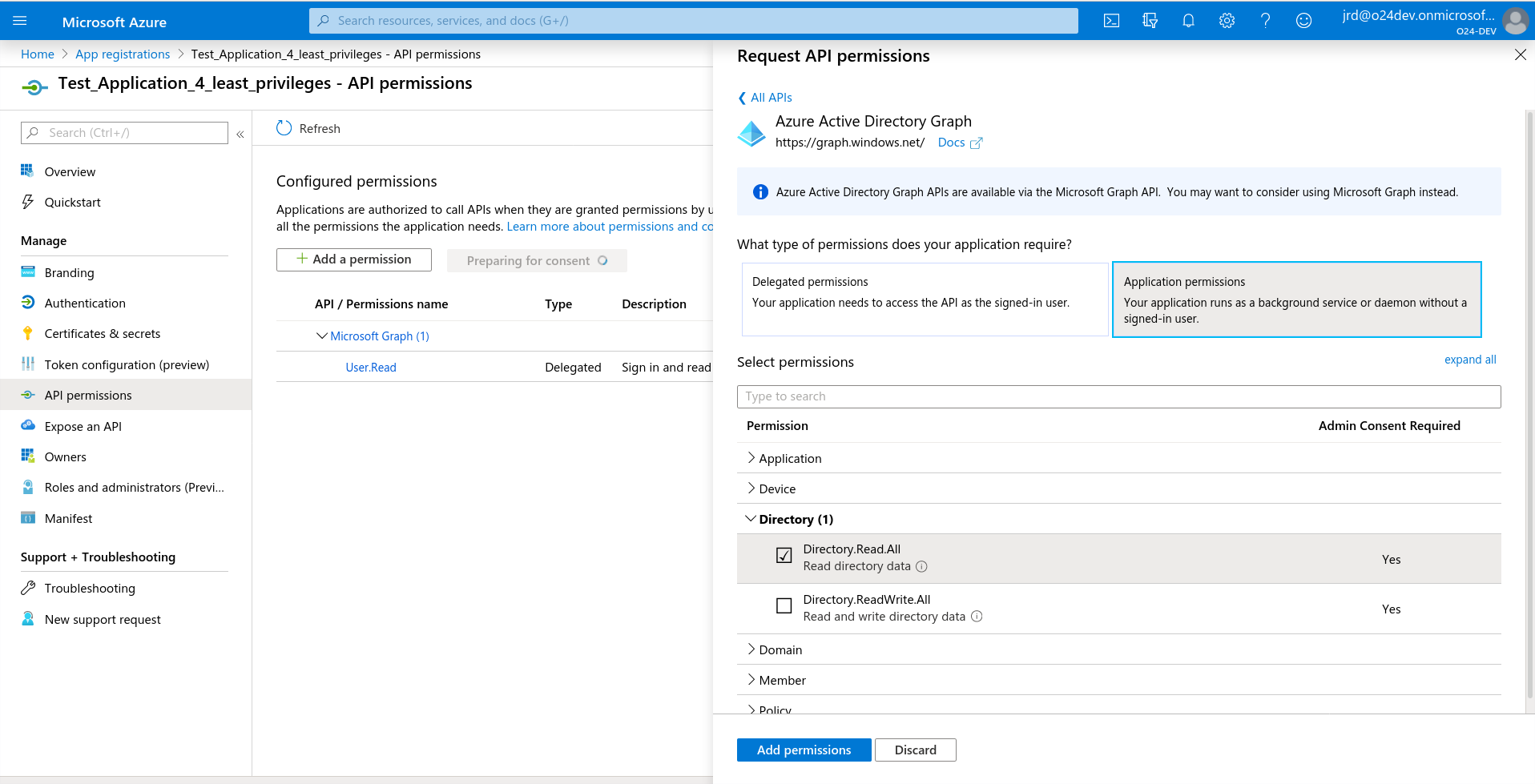 Active Directory Permissions