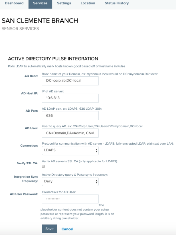 Active Directory Pulse Integration