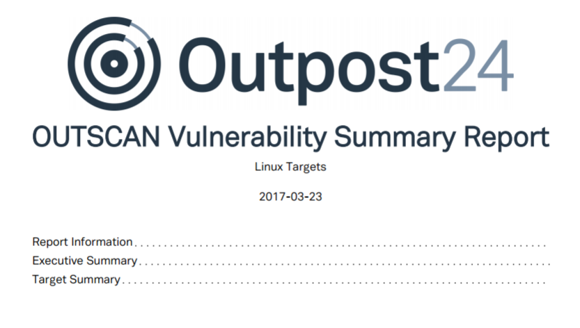 Vulnerability Summary Report