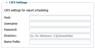 CIFS Settings