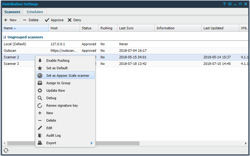 Netsec - Set as Appsec Scale Scanner