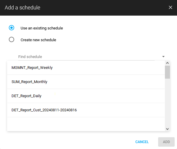 Portal_ScheduledReports_AddSchedule_UseExcisting.png