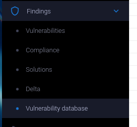 Portal_Findings_VulnDb_Menu.png