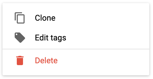 Context menu