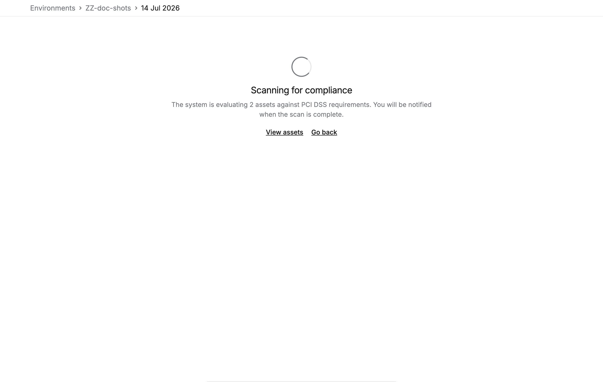 Scope overview status page