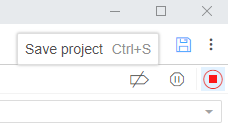Save project