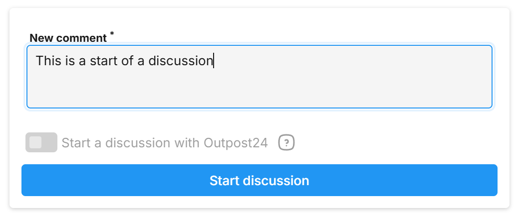 Comments form