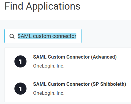SAML Custom Connector
