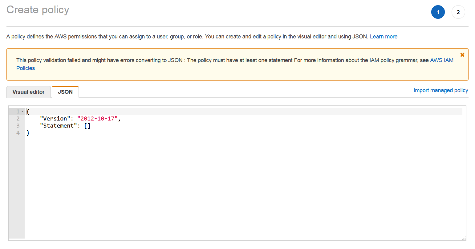 Cloudsec AWS IAM Policy Create JSON