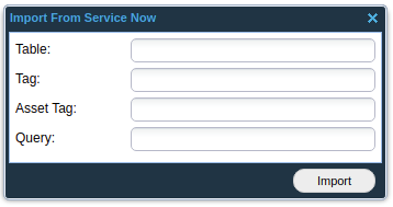 Import from ServiceNow