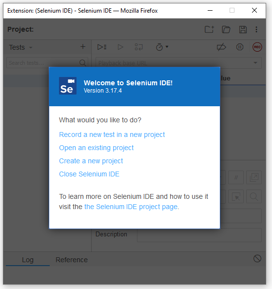 Selenium IDE